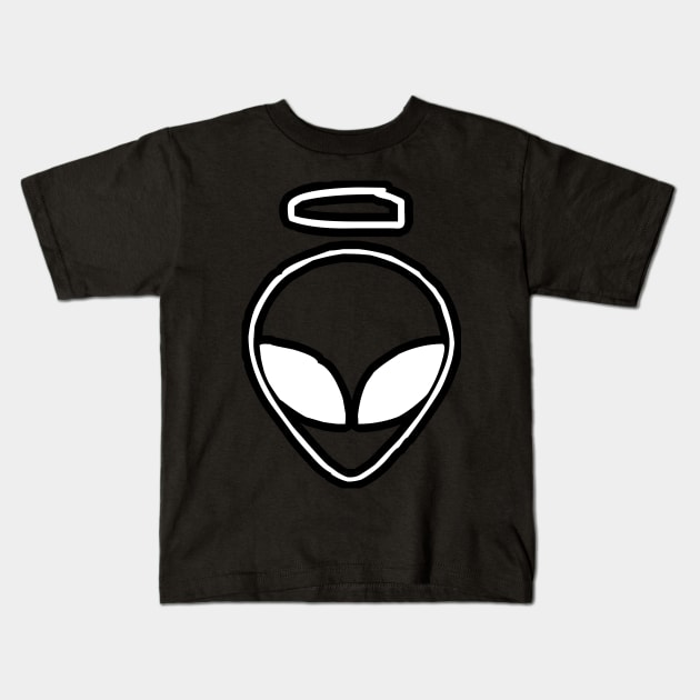 Alien Head Saint Design Kids T-Shirt by Pikmi